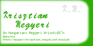 krisztian megyeri business card